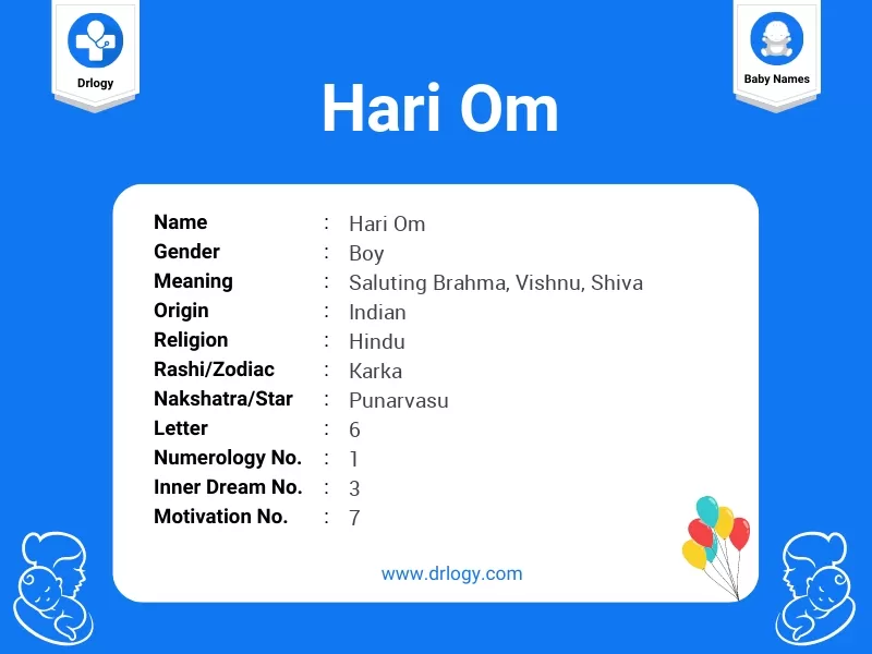 Hari Om Name Meaning